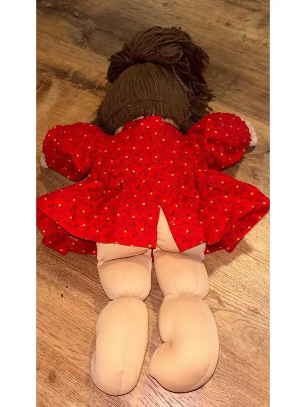 Cabbage Patch Kids Girl Doll HM #2 Brunette Red Dress